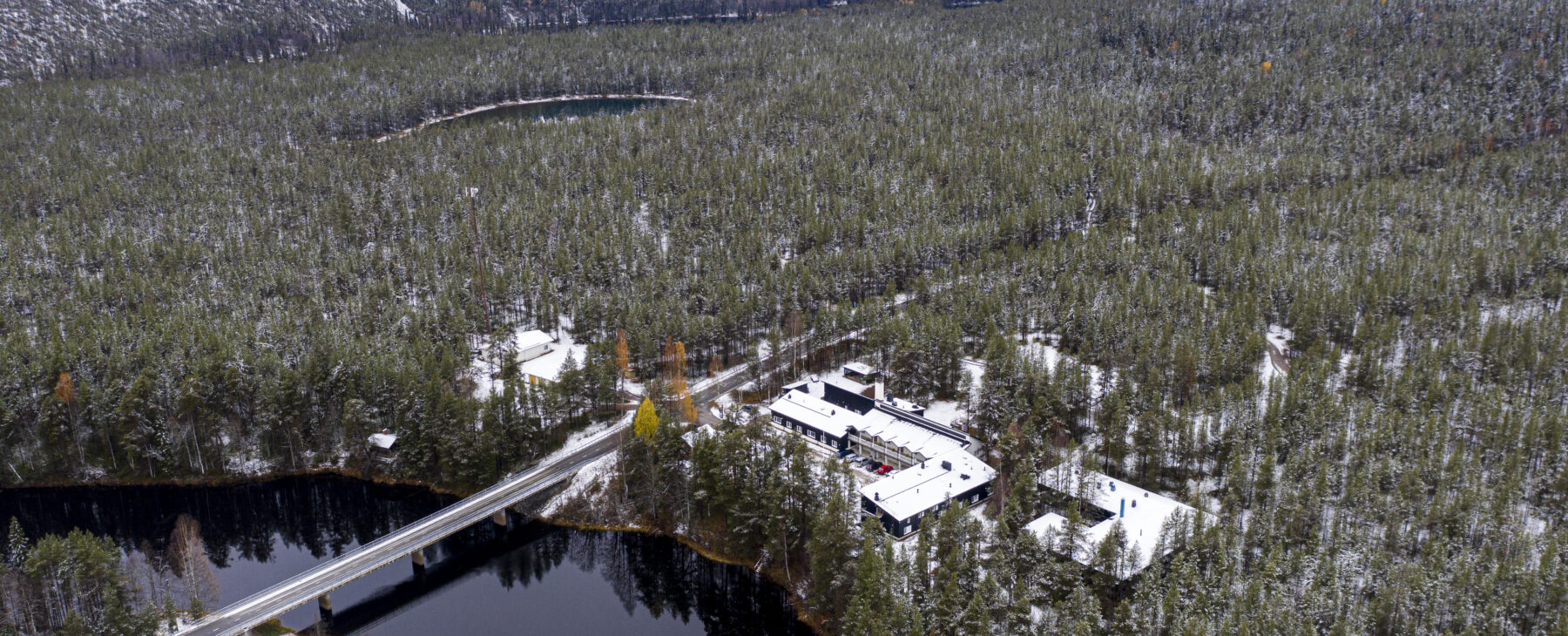 Oulanka Research Station from bird perspective.