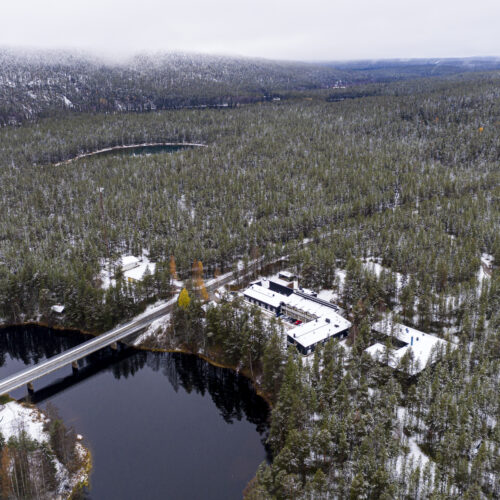 Oulanka Research Station from bird perspective.